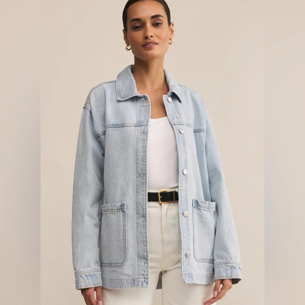Z Supply On The Road Denim Jacket - Picture 1 of 8